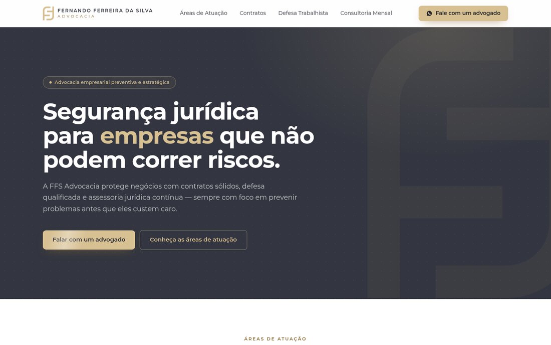 FFS Advocacia — desktop