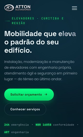 Atton Elevadores — mobile