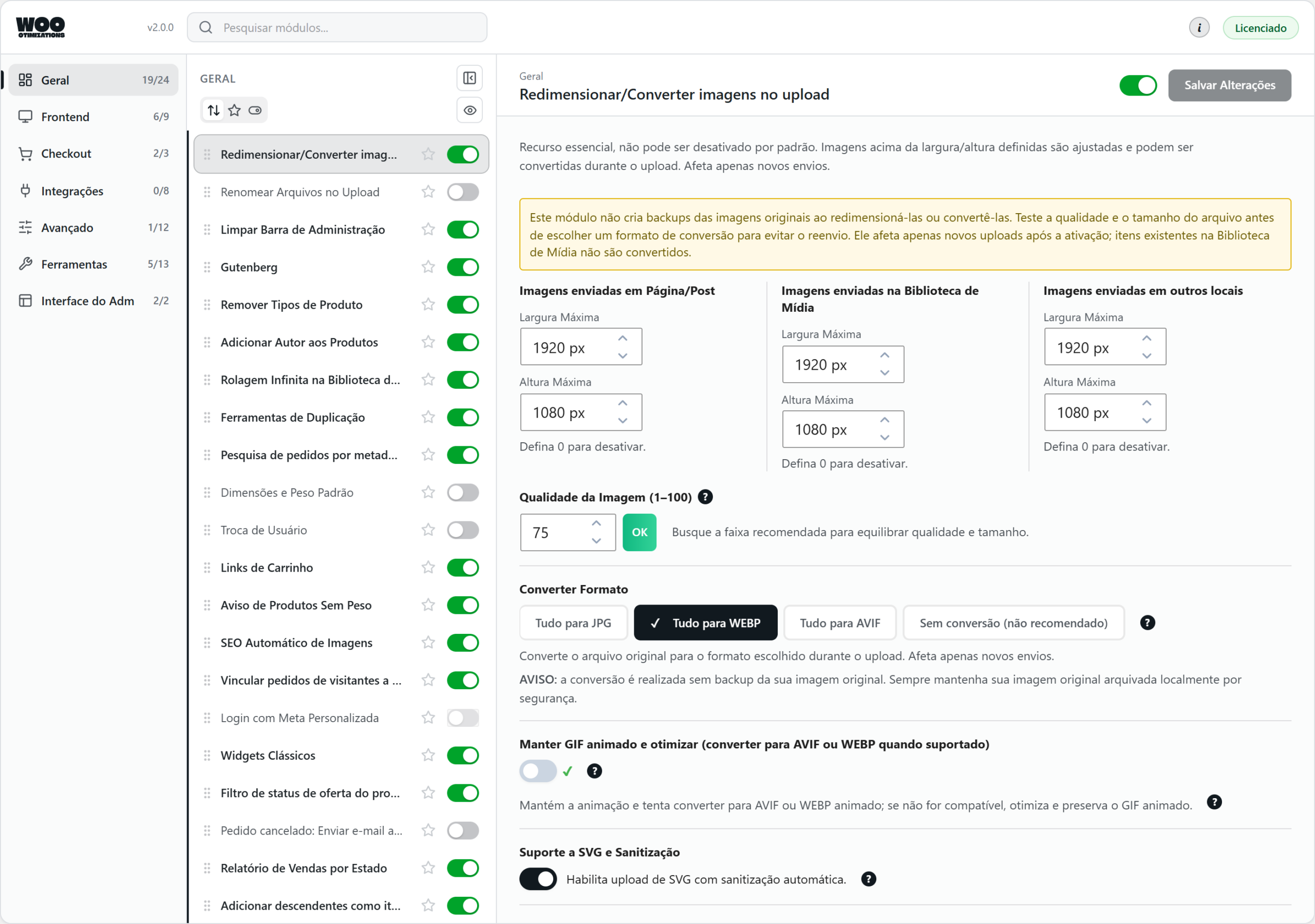 Woo Otimizations — image resizer