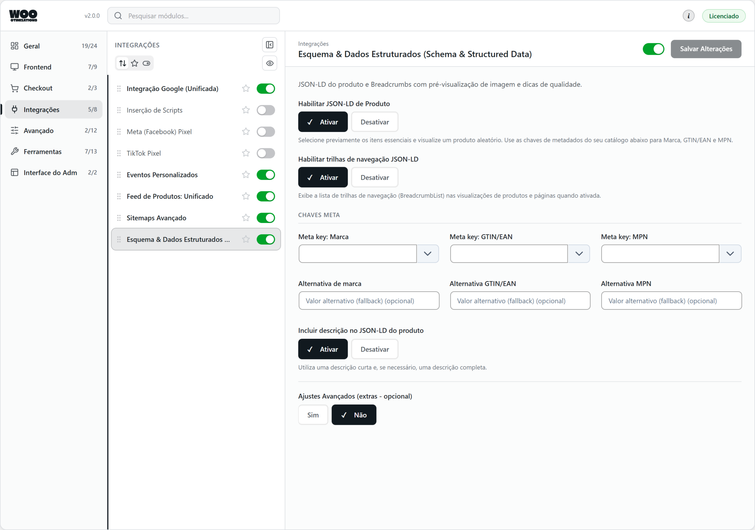 Woo Otimizations — schema structured data